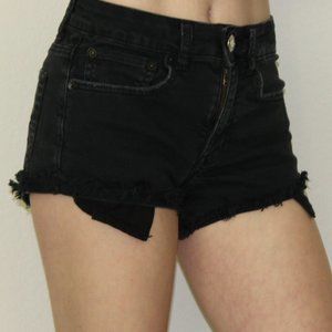 American Eagle Black Denim Shorts